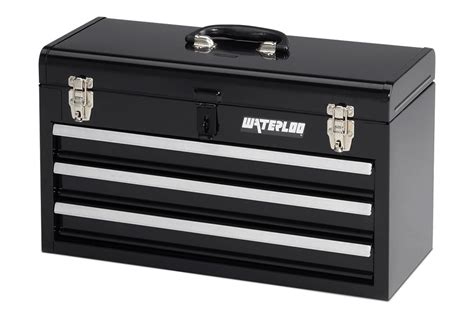 waterloo portable metal tool box replacement handle side|waterloo tool chest drawer slide.